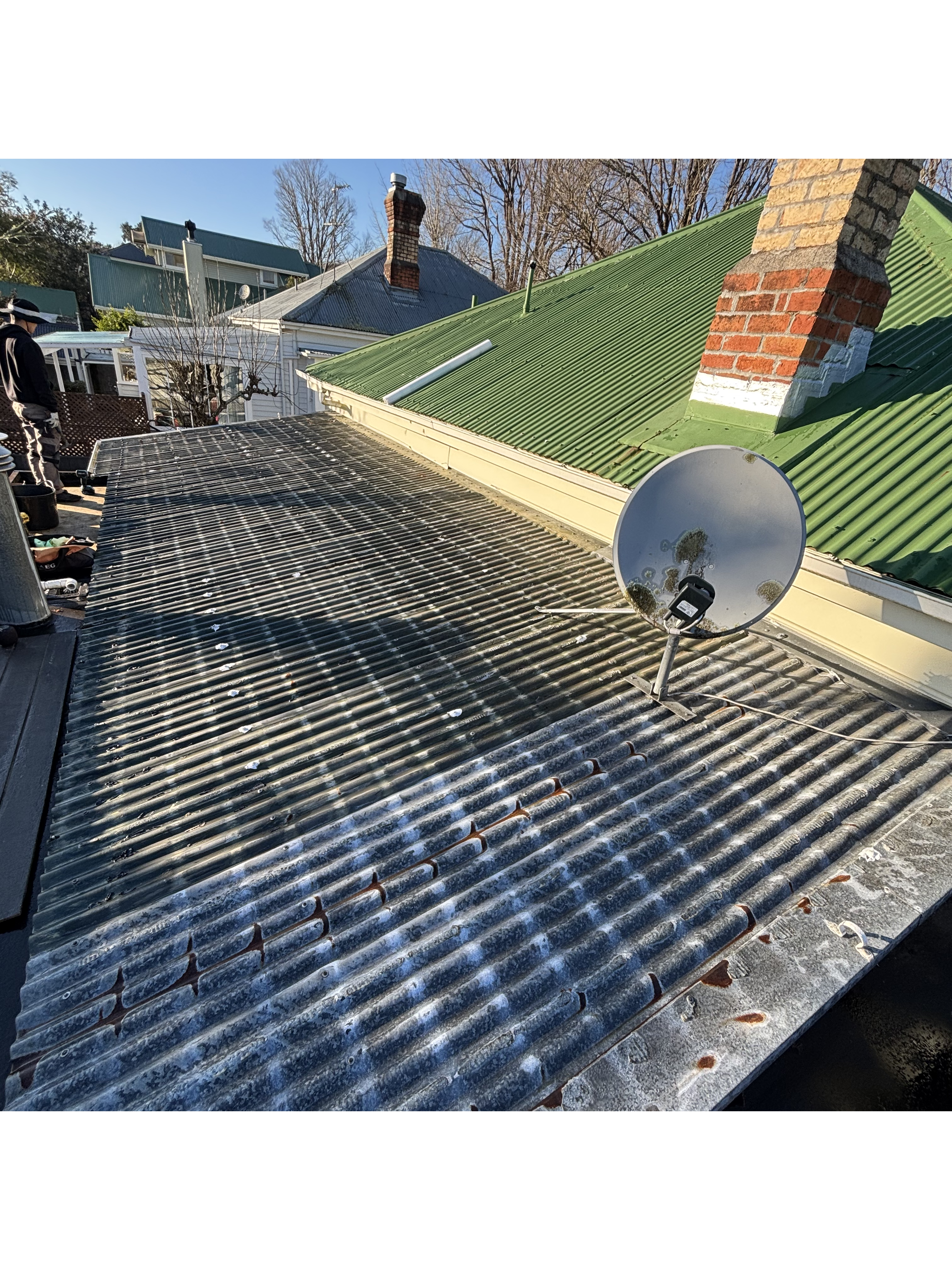 old leaking roof